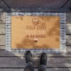 You Can Find Me In Da House Doormat | Coffee & Wine Welcome Mat